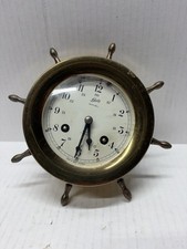 Vintage Schatz ships bell maritime clock Brass Untested picture