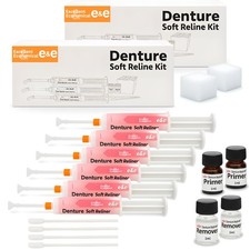 E&E Upper & Lower Denture Reline Kit – Long-Lasting Soft Silicone Reliner picture