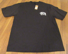 Stussy Stock Los Angeles Tee T-Shirt Size Large Black Brand New Free US S&H picture