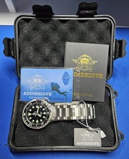 New ADDIESDIVE 300M Tuna Diver Sapphire Scuba Dive Watch Automatic Black USA  picture