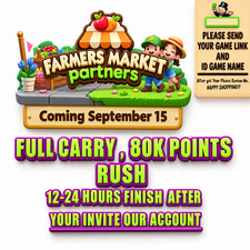 Monopoly_GO 🎉Farmers_Market Partner Event - Full Carry 80K Points⚡12-24 Hours⚡ picture