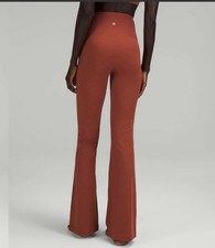 Lululemon Groove Super High Rise Flared Pant Size 6 Short Cayenne Red Excellent picture