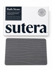 SUTERA - Stone Bath Mat - Diatomaceous Earth Bath Mat - Grey (23.5in X 15in) picture