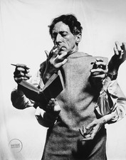 VTG Philippe Halsman Print Jean Cocteau Writer Poet Portrait Art 1949 Mat 16x19 picture