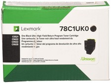Original Lexmark 78C1UK0 Black Toner. New Sealed Box, We Ship Fast picture