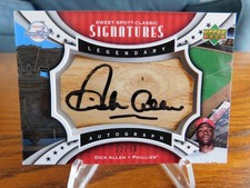 2007 UD Sweet Spot Classic Signatures DICK ALLEN Auto BAT BARREL 22/50 Phillies picture
