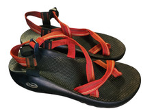 Chaco Mens Sz 13 Sandals Z/2 Classic Sport Red Adjustable Straps Vibram picture