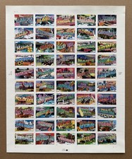 USPS Greetings From States 34¢ Stamp Sheet Pane, 2001, Mint Never Hinged picture