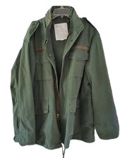 Vintage Rothco M-65 Field Jacket Coat Mens Large Olive Drab Green Military Style picture
