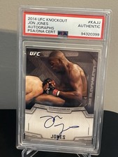 2014 UFC Knockout Autograph Jon Jones Auto /25 PSA Authentic picture