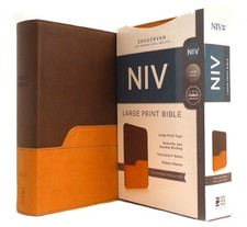 NIV Bible Large Print DuoTone  BRAND NEW in Shrink Wrap picture