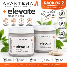 Avantera Elevate Clear The Fog 60 Capsules Focus & Clarity Supplement Pack of 2 picture