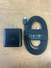 Genuine Samsung 45W Charger and 6ft USB-C Cable for Galaxy S23 S24+ S25 Ultra picture