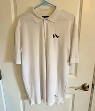 Callaway Golf Men's XL White Solid Polo Shirt Short Sleeve Breathable Lite Logo picture
