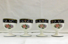 Wedgwood Bone China Runnymede Blue Pattern 4 Egg Cups 2 3/8