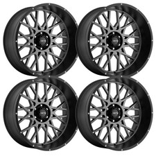 (Set-4) Vision Offroad 412 Rocker 22x10 8x6.5 -19mm Anthracite Wheels 22 inch picture