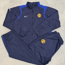 Vintage Nike Manchester United 2005/2006 Training Football Track Suit Set Size L picture