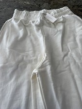 Anthropologie Daily Practice Wide Leg Joggers Women's Size Small Cream NWT picture