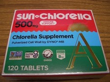 SUN CHLORELLA ( 500mg ) Immune Support Chlorella Supplement 120 Tablets Exp2/29 picture