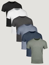 NEW Fresh Clean Threads Best Sellers Crew 6-Pack -  Short - Choose Color & Size picture
