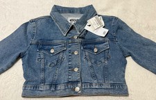 Moschino Jeans Denim cropped short jacket, size Medium picture