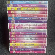 Huge Barbie DVD Lot 18 Movies Vintage Y2K Nostalgia Princess Fairytopia tested picture