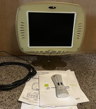 Vintage Hannspree Yellow Flora 12.1 Inch  TV 2005 T122 W/Remote & Cables picture