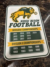 Custom NDSU Bison football National Championships 12