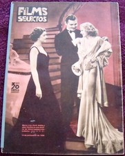 JEAN HARLOW COVER + article  Films Selectos (11/14/36) movies  B. Davis D.Duck picture