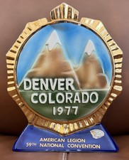 VINTAGE 1977 EZRA BROOKS AMERICAN LEGION CONVENTION DENVER COLORADO DECANTER picture