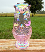 Rose Carnival Owl Fairy Lamp By Mosser Glass picture