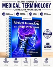 Medical Terminology for Health Professions 9th Edition Spiral Textbook Cengage picture