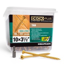 Deck Plus No. 10 x 3-1/2 in. L Star Flat Head Exterior Deck Screws 5 lb. picture