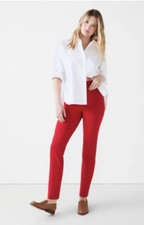 SPANX -The Perfect Ponte Slim Straight Pant -In True Red  -Sz. L  # 20254R -NWT picture