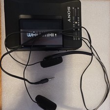 SONY WALKMAN WM-F2015 FM/AM RADIO CASSETTE PLAYER W/HEADSET AS IS RADIO WORKS picture