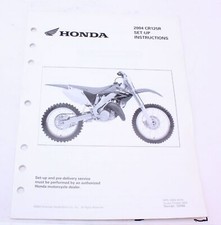 Official Original Honda 2004 CR125R Setup Instructions + Wiring Diagram picture