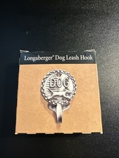 New in Box - Longaberger 2000 Mulligan Collection Dog Leash Hook Pewter Silver picture