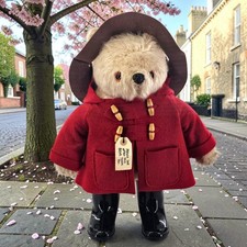 VTG Gabrielle Paddington Bear First Issue 1972 PB Wellington Boots Coat Hat Tag picture