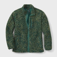 Duluth Men's AKHG Kindler Pile Fleece Full Zip Jacket, Peninsula Green Multi picture