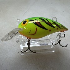 VINTAGE STORM WIGGLE WART PRE RAPALA PHANTOM GREEN/Chartruese CRAW LURE-NOS picture