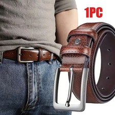 Men’s belts,Full Grain Genuine Leather Casual Dress Jeans Belts for Men picture