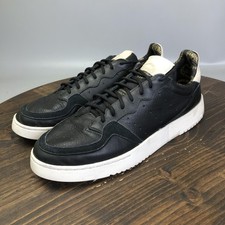 Adidas Supercourt Shoes Mens Size 11 Black Leather Athletic Sneakers EG5015 picture