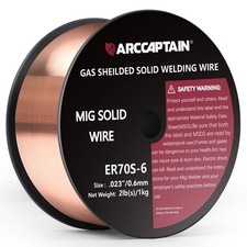 ARCCAPTAIN MIG Solid Welding Wire AWS ER70S-6 2Lbs Low Splatter MIG Welding Wire picture