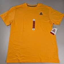 Reebok T-Shirt Mens Medium Orange NWT RBK Delta Core SS Tee REM231TS16F171 picture