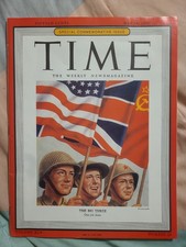 TIME Magazine May 14, 1945 – WWII Victory in Europe/COMMEMORATIVE ISSUE - BUICK picture