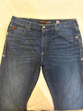 Ariat M5 Men’s Blue Denim Jeans Straight Fit Mid Rise Medium Wash Size 40 picture