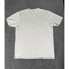 Uniqlo Supima Cotton Crew Neck T-Shirt Mens Large Beige 341-465494 Short Sleeve picture