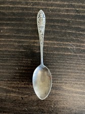 Antique Charles M. Robbins Sterling Silver Spoon Hopi Snake Dance Pottery .925 picture