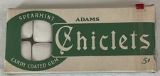 Vintage 1940’s-50’s ADAMS SPEARMINT CHICLETS  Cello-Sealed  New Old Stock  RARE picture