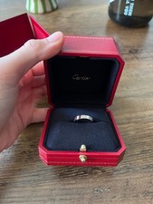 NEVER WORN Cartier Love Ring, Small Model. 3.6mm White Gold. Size 7 picture
